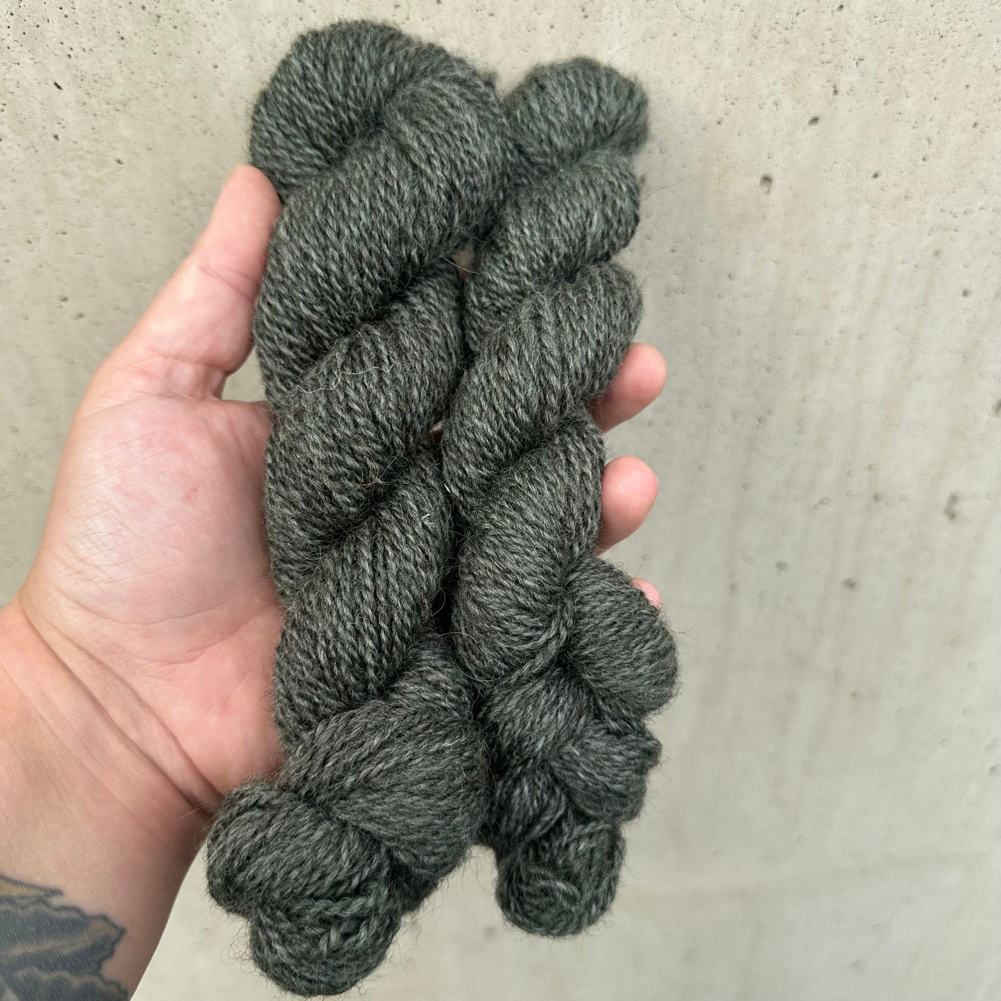 Sildre - Skogsgrønn på grå base