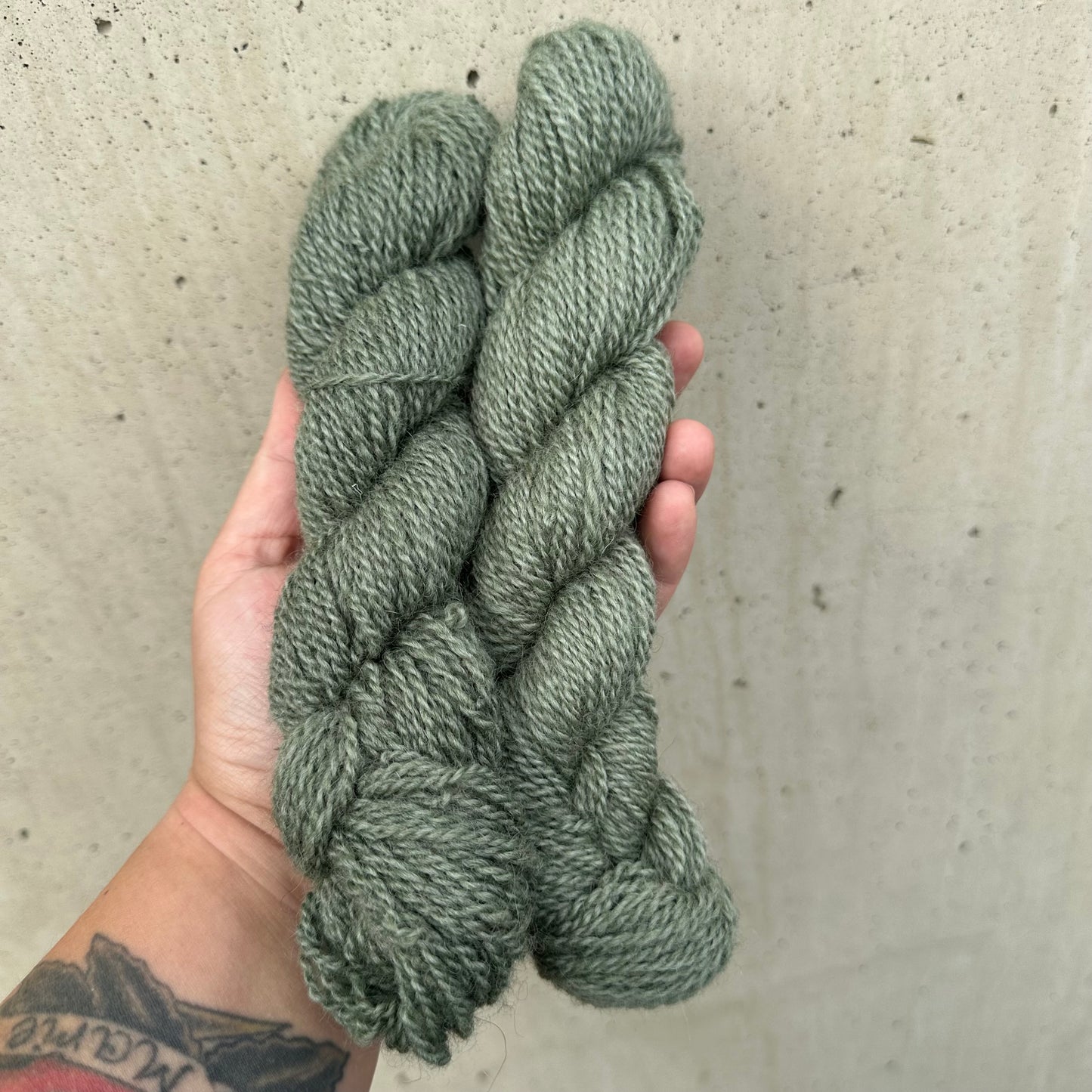 Sildre - Skogsgrønn på hvit base