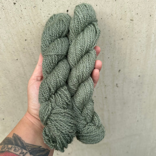 Sildre - Skogsgrønn på hvit base